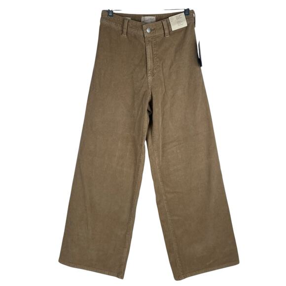 Universal Thread High Rise Sailor Wide Leg Corduroy Pant Brown Size 2R - Picture 2 of 9